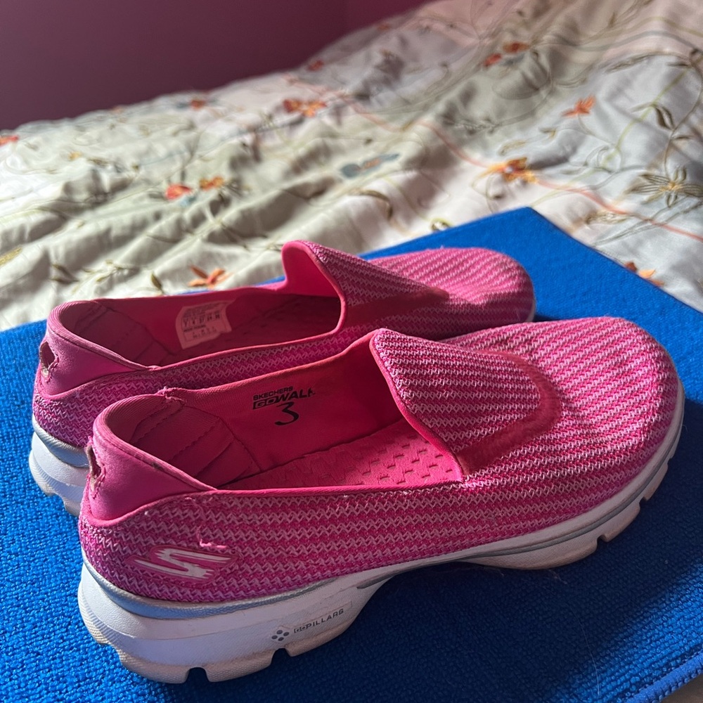 Skechers Women's Vibrant Pink Slip-On Sneakers